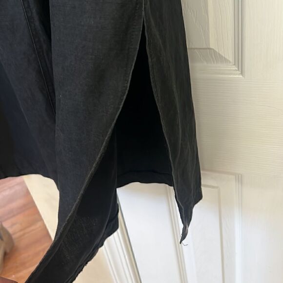 Women’s Plus size 22 linen blend Black Maxi Skirt with elastic waist - Picture 5 of 8